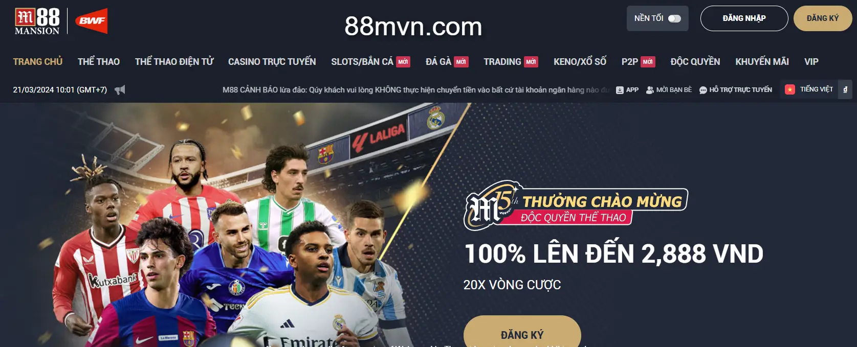 Link M88 mới nhất